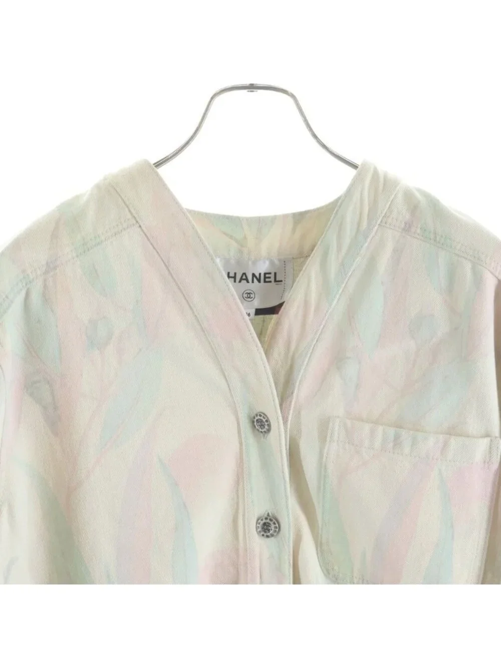 Chanel Botanical Coco Button Jacket Ivory 36